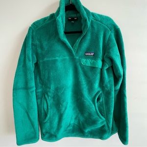 Women's Re-Tool Snap-T® Pullover Top emerald green large Patagonia fleece